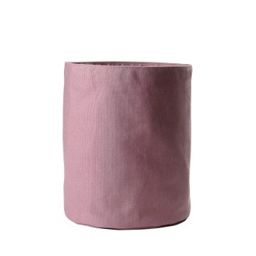 Pink cotton basket