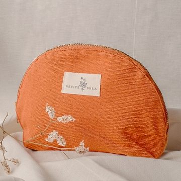 Terracotta makeup bag